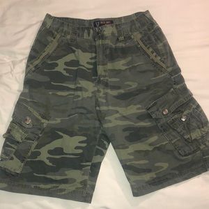 Green Cargo Shorts